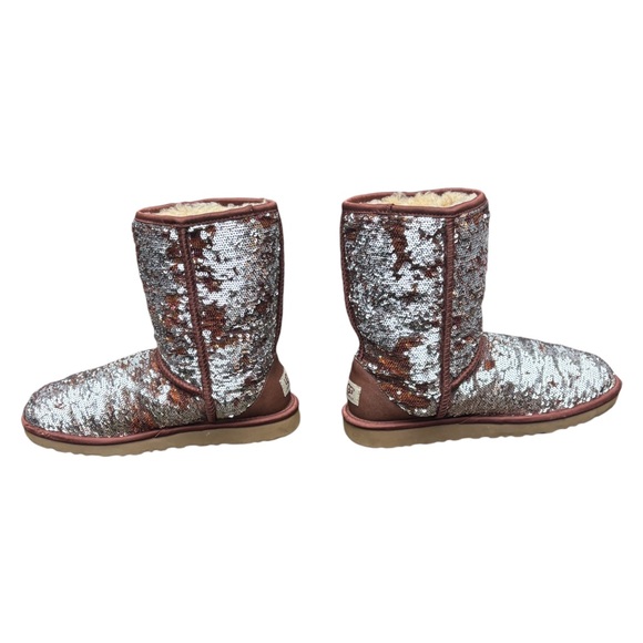 UGG Australia Classic Short Stellar Sequin Pull On Boots, UGG Boots - Picture 4 of 14
